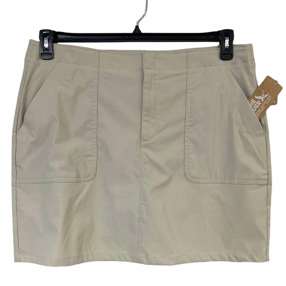 NEW EDDIE BAUER women's horizon skorts in tan pumice